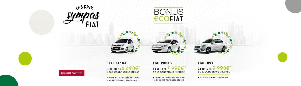 Les Prix Sympas Fiat